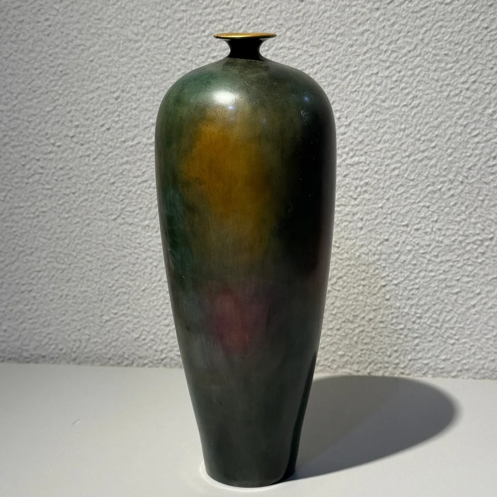 Antique Vienna Austria Hand Painted Portrait Vase 11